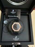 Classic Fusion 42mm Ceramic/RG JJZF 1:1 Best Edition Black Textured Dial On Black Rubber Strap - Image 5