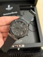 Classic Fusion 42mm Ceramic JJZF 1:1 Best Edition Black Carbon Dial On Black Rubber Strap - Image 3