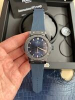 Classic Fusion 42mm Ceramic JJZF 1:1 Best Edition Blue Dial On Blue Rubber Strap - Image 2