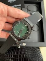 Classic Fusion 42mm Ceramic JJZF 1:1 Best Edition Green Dial On Black Rubber Strap - Image 3
