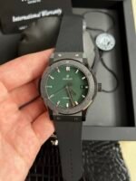 Classic Fusion 42mm Ceramic JJZF 1:1 Best Edition Green Dial On Black Rubber Strap - Image 2