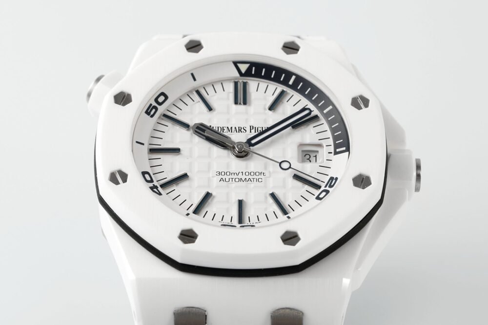 Royal Oak Offshore Diver 15707 White Ceramic ZF 1:1 Best Edition SA3120 Super Clone - Image 3