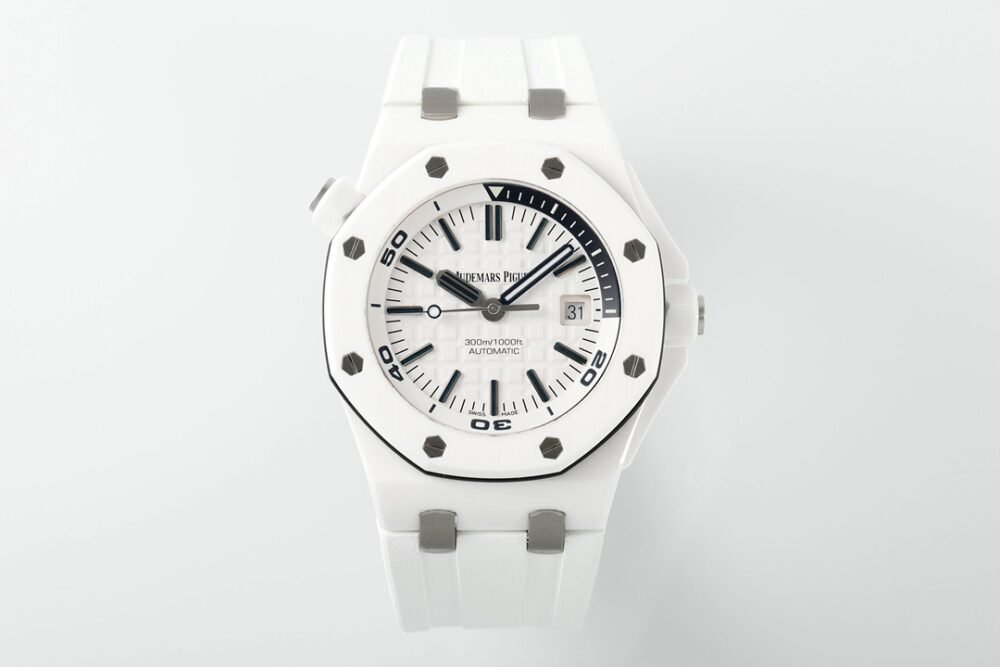 Royal Oak Offshore Diver 15707 White Ceramic ZF 1:1 Best Edition SA3120 Super Clone