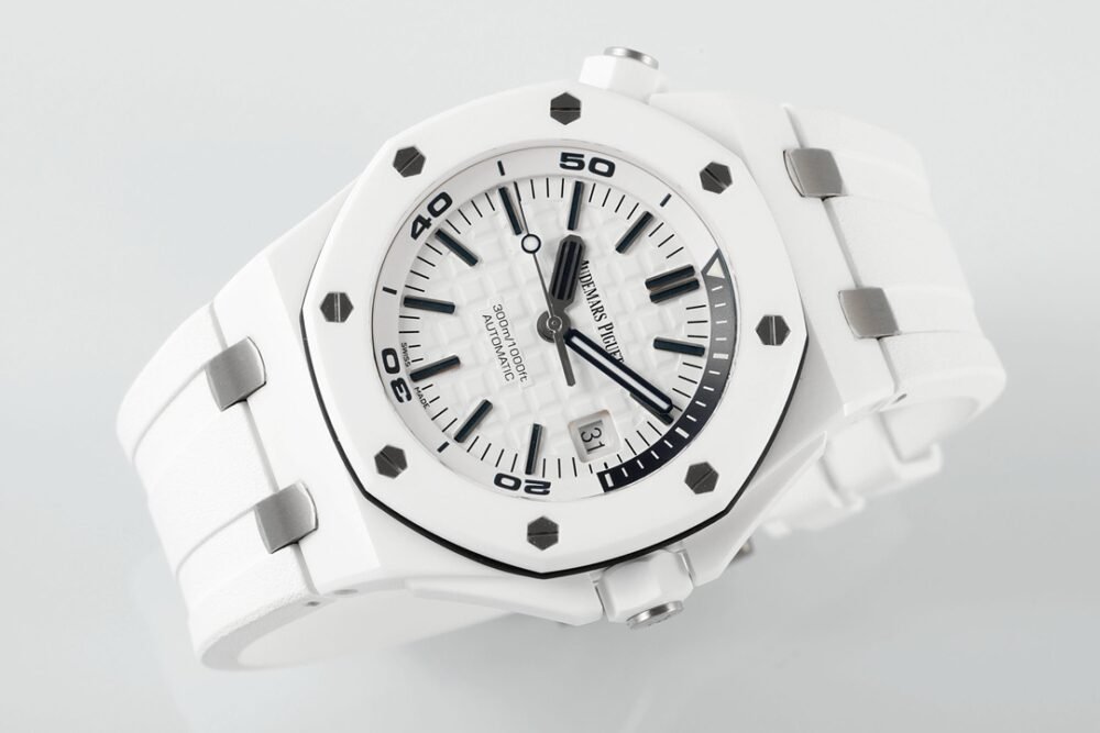 Royal Oak Offshore Diver 15707 White Ceramic ZF 1:1 Best Edition SA3120 Super Clone - Image 5