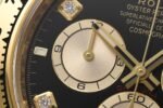 Daytona 126518 904L YG CF 1:1 Best Edition Black Dial Gold Subdial Diamond Marker on Oysterflex Strap DD4131 - Image 5