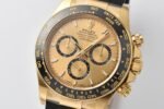 Daytona 126518 904L YG CF 1:1 Best Edition Gold Dial Gold/Black Subdial Stick Marker on Oysterflex Strap DD4131 - Image 3