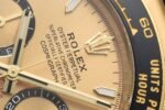 Daytona 126518 904L YG CF 1:1 Best Edition Gold Dial Gold/Black Subdial Stick Marker on Oysterflex Strap DD4131 - Image 4