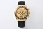 Daytona 126518 904L YG CF 1:1 Best Edition Gold Dial Gold/Black Subdial Stick Marker on Oysterflex Strap DD4131