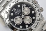 Daytona 126509 904L SS CF Best Edition Black Dial Silver Subdial Diamonds Markers On 904L SS Bracelet SA4131 - Image 2