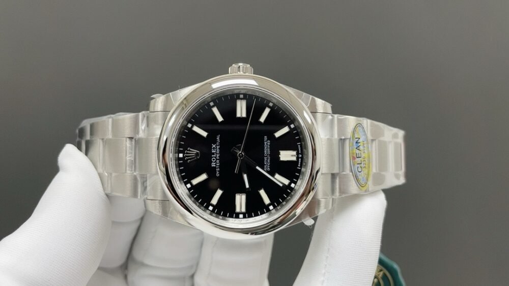 Oyster Perpetual 41mm 124300 904L Steel GMF 1:1 Best Edition Black Dial on SS Bracelet VR3230 V2 - Image 3