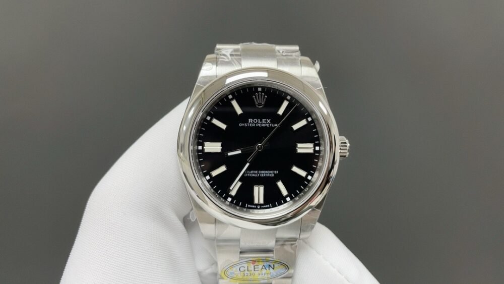 Oyster Perpetual 41mm 124300 904L Steel GMF 1:1 Best Edition Black Dial on SS Bracelet VR3230 V2