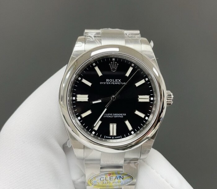 Oyster Perpetual 41mm 124300 904L Steel GMF 1:1 Best Edition Black Dial on SS Bracelet VR3230 V2