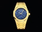 Royal Oak 41mm Complicated 26574 YG BBS Best Edition Blue Dial on YG Bracelet A5134