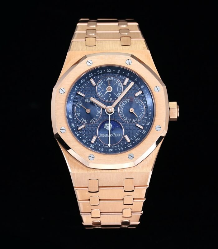 Royal Oak 41mm Complicated 26574 RG BBS Best Edition Blue Dial on RG Bracelet A5134