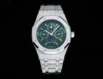 Royal Oak 41mm Complicated 26574 SS BBS Best Edition Green Dial on SS Bracelet A5134