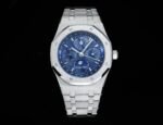 Royal Oak 41mm Complicated 26574 SS APSF1:1 Best Edition Blue Dial on SS Bracelet A5134