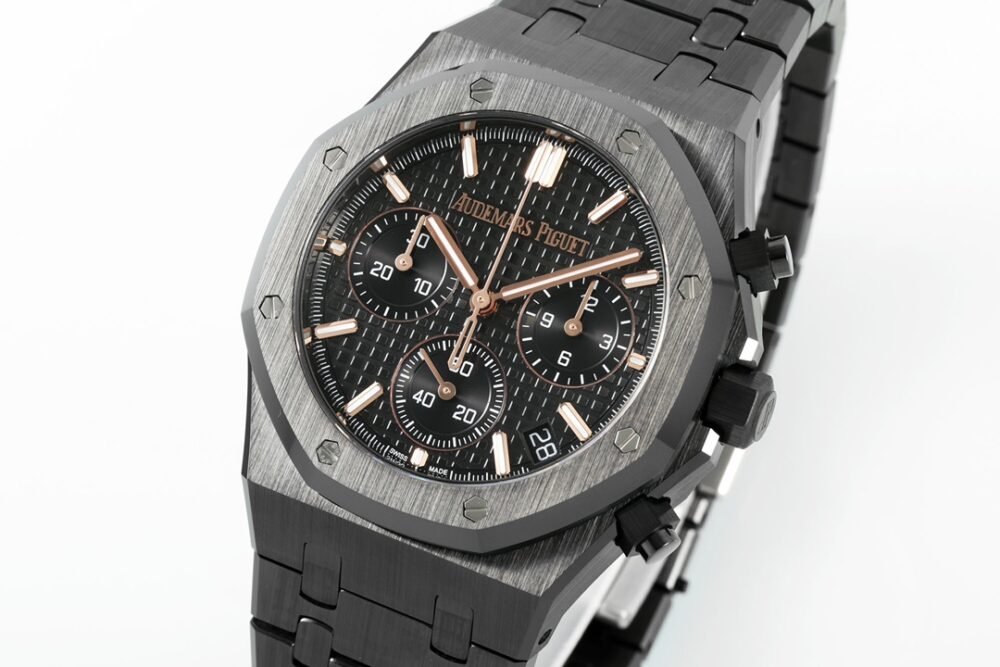 Royal Oak Chrono 26240 Black Ceramic APSF 1:1 Best Edition on Ceramic Bracelet SA4401 Super Clone - Image 5