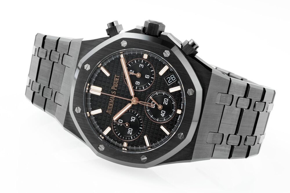 Royal Oak Chrono 26240 Black Ceramic APSF 1:1 Best Edition on Ceramic Bracelet SA4401 Super Clone - Image 3