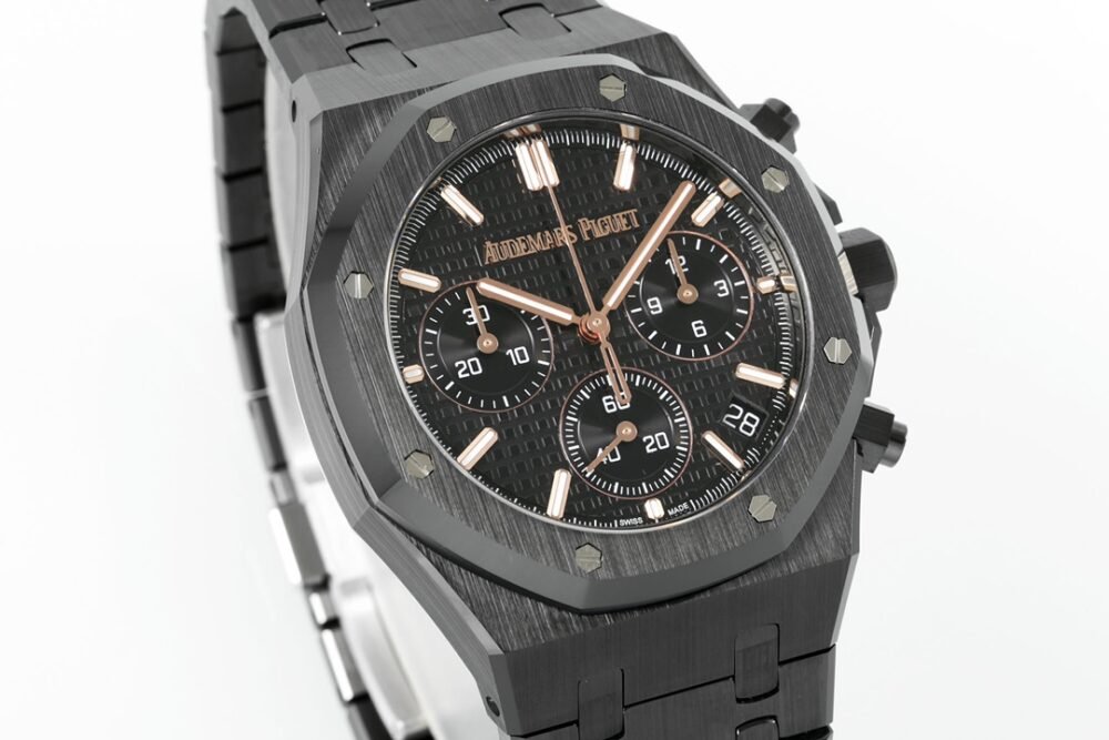 Royal Oak Chrono 26240 Black Ceramic APSF 1:1 Best Edition on Ceramic Bracelet SA4401 Super Clone - Image 4