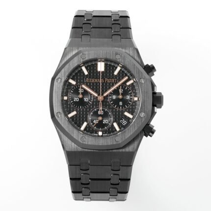 Royal Oak Chrono 26240 Black Ceramic APSF 1:1 Best Edition on Ceramic Bracelet SA4401 Super Clone