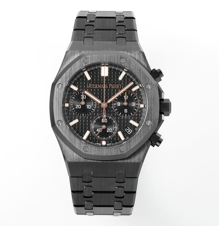 Royal Oak Chrono 26240 Black Ceramic APSF 1:1 Best Edition on Ceramic Bracelet SA4401 Super Clone