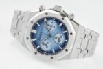 Royal Oak Chrono 26240 Frosted SS APSF 1:1 Best Edition Ice Blue Dial On Bracelet SA4401 Super Clone - Image 3