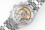 Royal Oak Chrono 26240 Frosted SS APSF 1:1 Best Edition Ice Blue Dial On Bracelet SA4401 Super Clone - Image 8