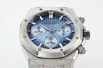 Royal Oak Chrono 26240 Frosted SS APSF 1:1 Best Edition Ice Blue Dial On Bracelet SA4401 Super Clone - Image 2