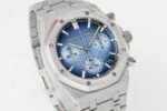 Royal Oak Chrono 26240 Frosted SS APSF 1:1 Best Edition Ice Blue Dial On Bracelet SA4401 Super Clone - Image 4