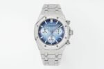 Royal Oak Chrono 26240 Frosted SS APSF 1:1 Best Edition Ice Blue Dial On Bracelet SA4401 Super Clone