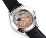 Master Ultra Thin Perpetual Calendar SS J Factory Best Edition Silver Dial on Black Leather Strap A868 - Image 8