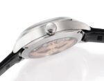 Master Ultra Thin Perpetual Calendar SS J Factory Best Edition Silver Dial on Black Leather Strap A868 - Image 6