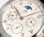 Master Ultra Thin Perpetual Calendar SS J Factory Best Edition Silver Dial on Black Leather Strap A868 - Image 5