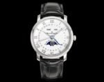Villeret 6654 SS Complicated Function APSF 1:1 Best Edition White Dial on Leather Strap A6654
