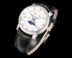 Villeret 6654 SS Complicated Function APSF 1:1 Best Edition White Dial on Leather Strap A6654 - Image 3