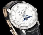 Villeret 6654 SS Complicated Function APSF 1:1 Best Edition White Dial on Leather Strap A6654 - Image 2