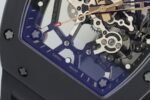 RM035-02 Real Black NTPT ZF 1:1 Best Edition Skeleton Dial On Black Rubber Strap Real Super Clone RMAL1 V7 - Image 5