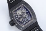 RM035-02 Real Black NTPT ZF 1:1 Best Edition Skeleton Dial On Black Rubber Strap Real Super Clone RMAL1 V7 - Image 8