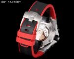 ROYAL OAK OFFSHORE 42MM CERAMIC BEZEL SS HBF BEST EDITION BLACK DIAL ON BLACK/RED RUBBER STRAP A3126 - Image 9