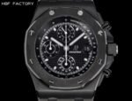 Royal Oak Offshore 44mm Black Ceramic APJF 1:1 Best Edition Black Dial on Black Rubber Strap A3126 - Image 4