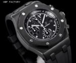 Royal Oak Offshore 44mm Black Ceramic APJF 1:1 Best Edition Black Dial on Black Rubber Strap A3126 - Image 2