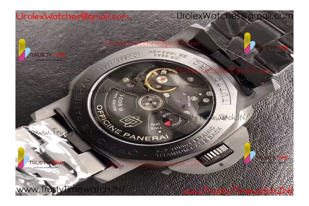 PAM 438 O REAL CERAMIC VSF 1:1 BEST EDITION SUPER CLONE P9001 BEST ON CERAMIC BRACELET - Image 5