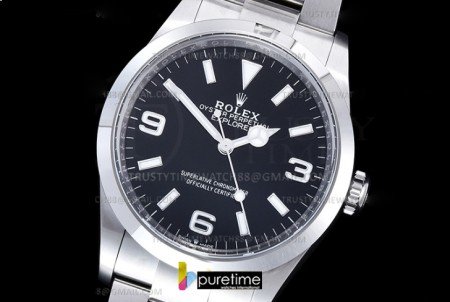 ROLEXP1028 - Explorer 1 124270 36mm 904L SS/SS Blk Clean VR3230