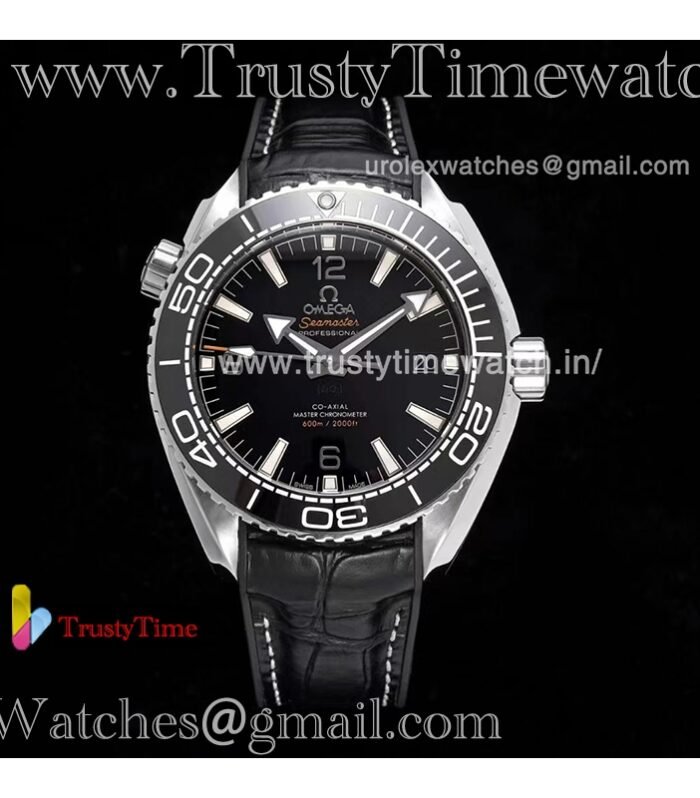 Seamaster 600m 43MM TVSF black case black dial Cal.8900 movement black leather strap