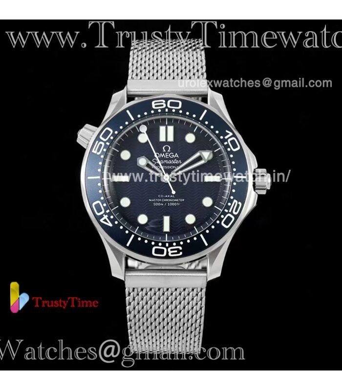 Seamaster Diver 300M 007 BLSF 42mm Blue dial Stainless steel strap Automatic movement 8806