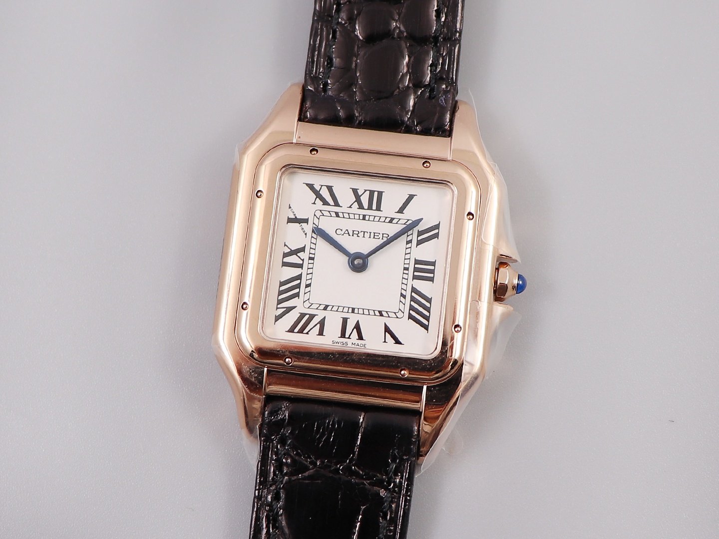 Panthère Secrete Ladies 27mm RG 8848F 1:1 Best Edition White Dial on Black Croco Strap Ronda Quartz