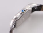 Panthère Secrete Ladies 27mm SS 8848F 1:1 Best Edition White Dial Diamonds Bezel on Black Croco Strap Ronda Quartz - Image 5
