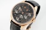 Portuguese IW503404 Real PR RG APSF 1:1 Best Edition Gray Dial On Black Leather Strap A52010 - Image 3