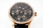 Portuguese IW503404 Real PR RG APSF 1:1 Best Edition Gray Dial On Black Leather Strap A52010 - Image 4