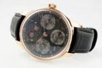 Portuguese IW503404 Real PR RG APSF 1:1 Best Edition Gray Dial On Black Leather Strap A52010 - Image 5